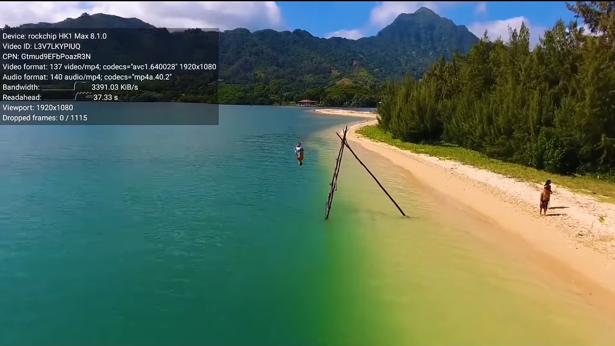 Přehrávání na TV boxu HK1 Max