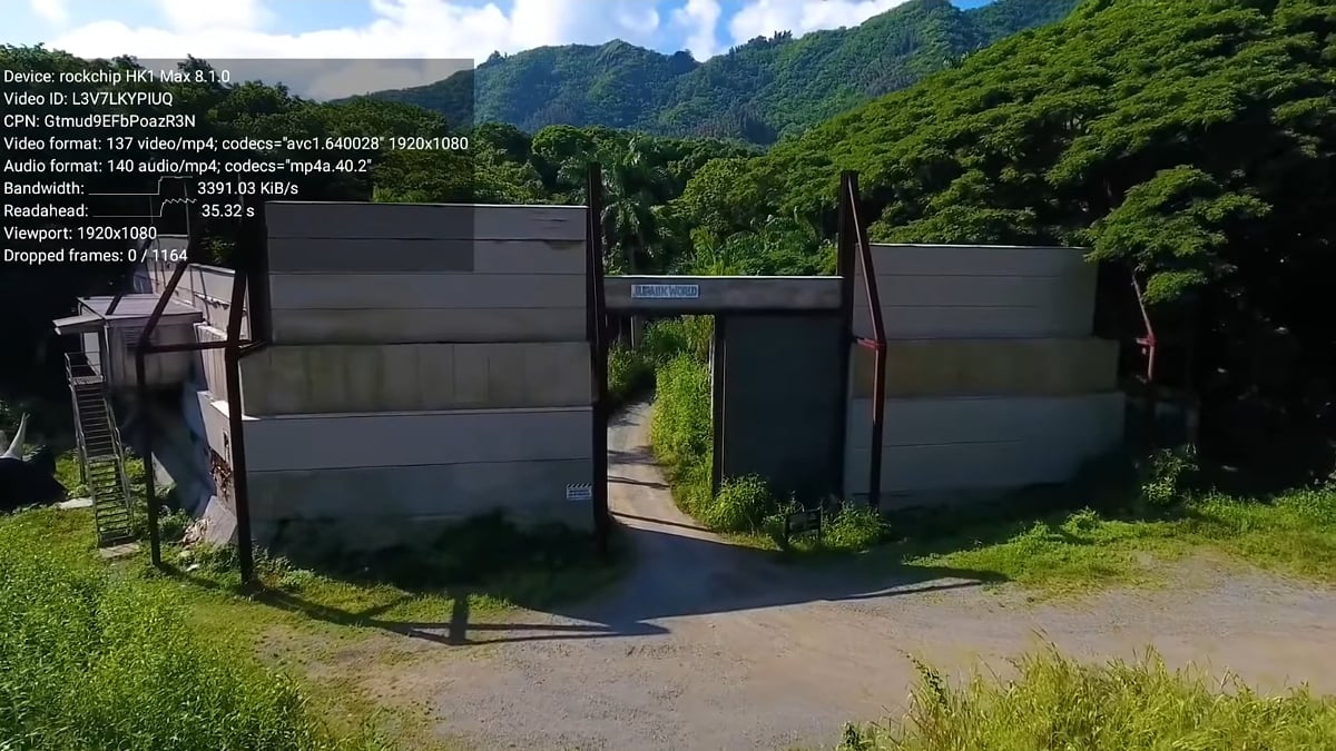 Přehrávání na TV boxu HK1 Max