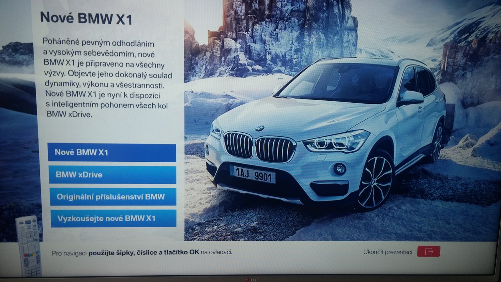 Hybridní vysílání televize Prima s aplikací automobilky BMW