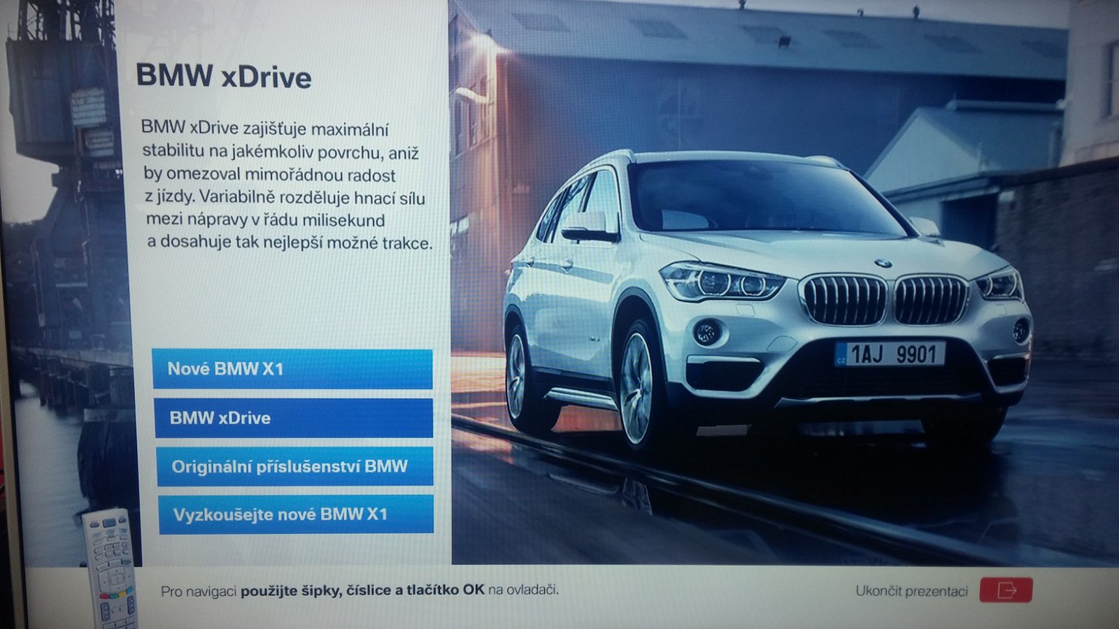 Hybridní vysílání televize Prima s aplikací automobilky BMW
