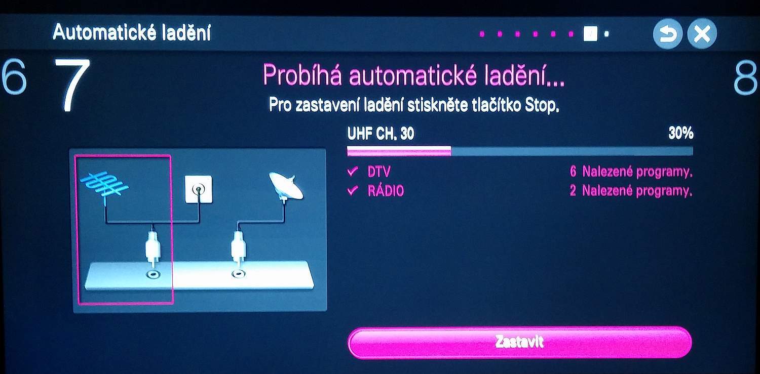 LG 55UB820V - galerie Instalace