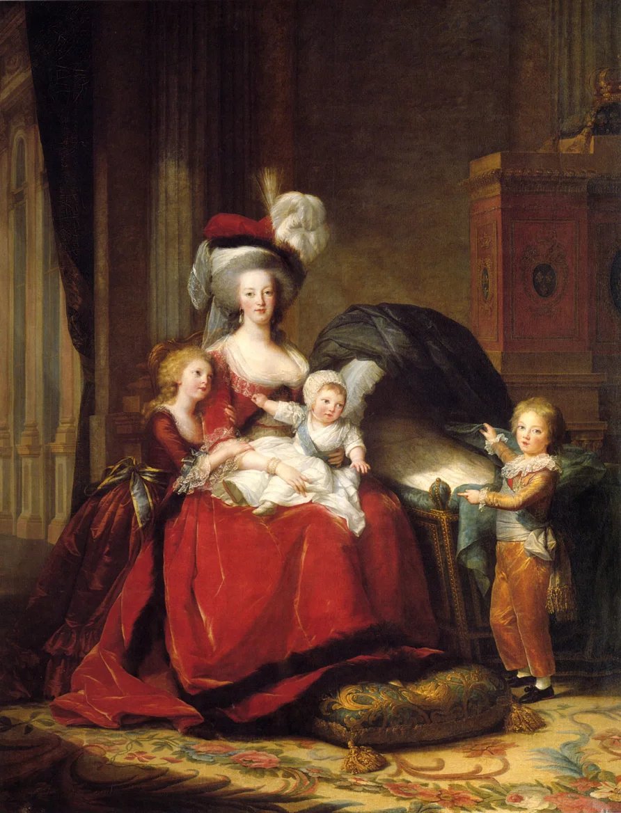 Marie Antoinetta s dětmi na obraze od Elisabeth Le Brun z roku 1787