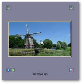 Ikony v okolí náhledu fotografie.