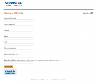Phishing na klienty České spořitelny ze 7. dubna 2014