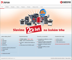 Janus redesignoval webové stránky Kyocery