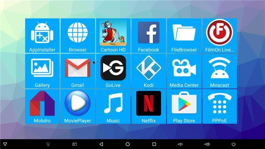 Uživatelské prostředí – Zen Box M3