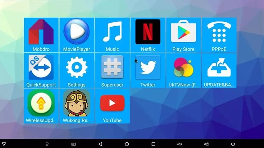 Uživatelské prostředí – Zen Box M3