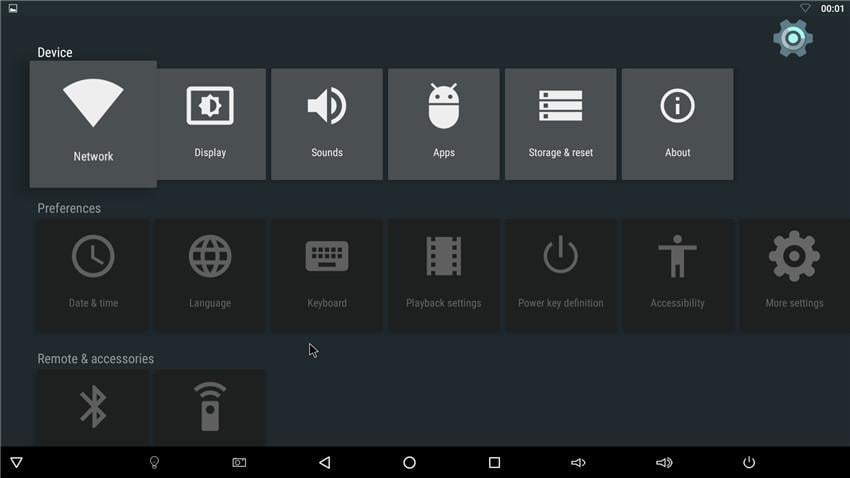 Uživatelské prostředí – Zen Box M3