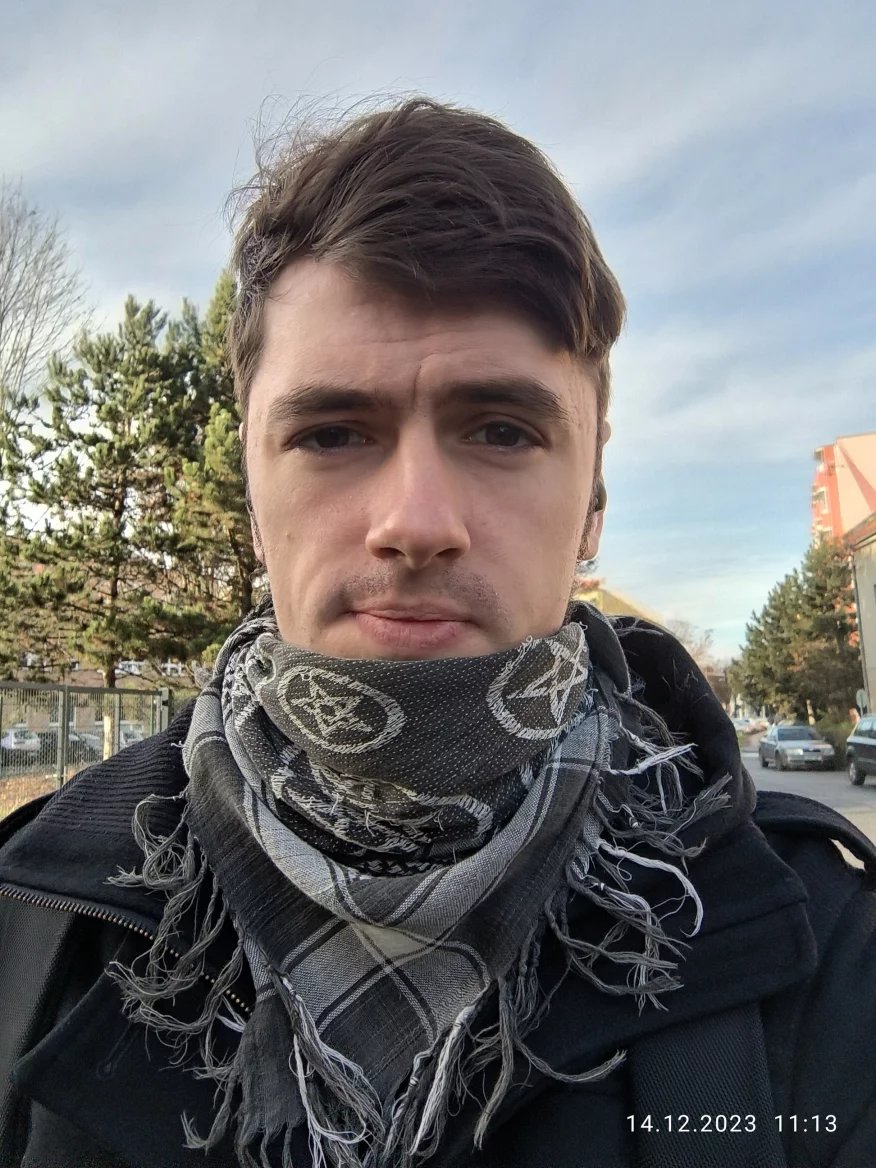 Selfie foto z přední kamery