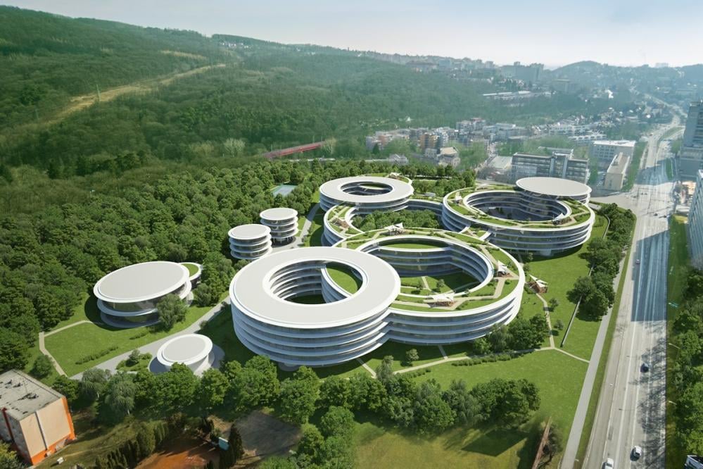 Chystané sídlo ESETu v Bratislavě