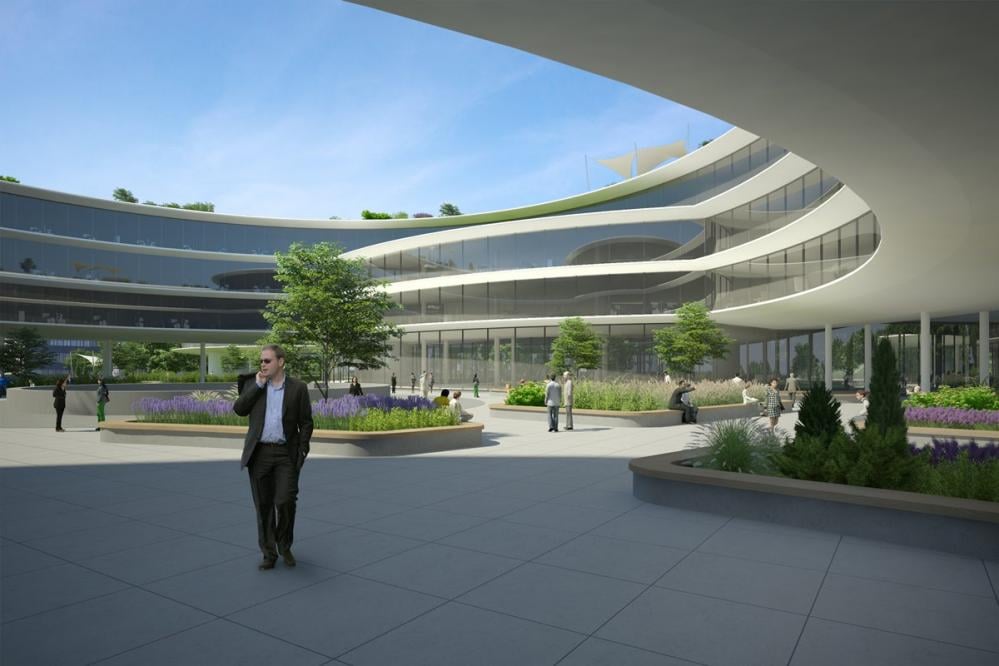 Chystané sídlo ESETu v Bratislavě