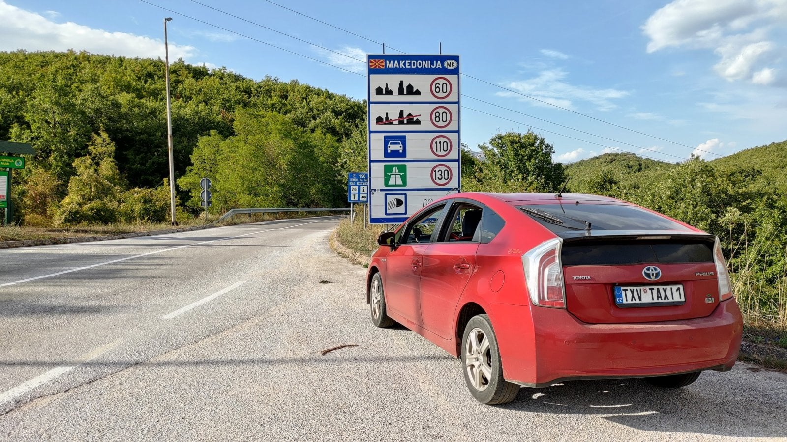 Hraniční přechod Goricë (AL) – Stenje (MK). (14. 09. 2025)