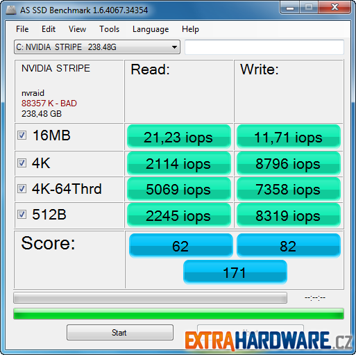 AS SSD Benchmark - Kingston SSDNow! V100