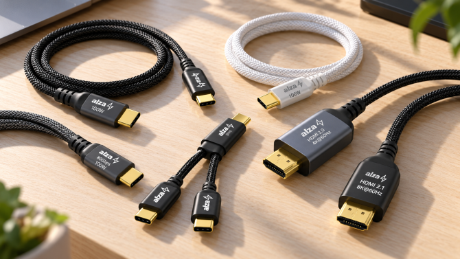 Alza má nové USB-C kabely