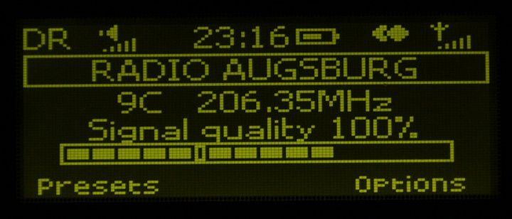 Radio Augsburg (Německo)
multiplex 9C: Augsburg
vysílač: Augsburg/Hotelturm
výkon: 3,6 kW
vzdálenost od vysílače: 240 km