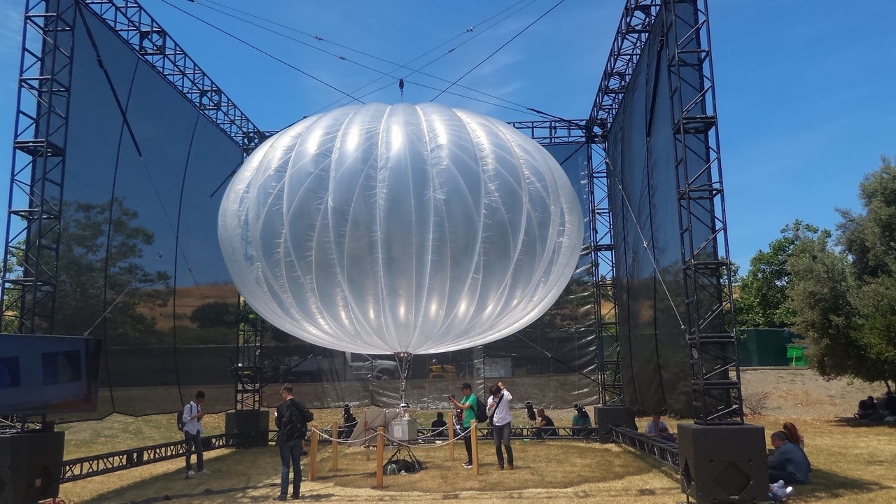 Ukázka balónu z projektu Loon