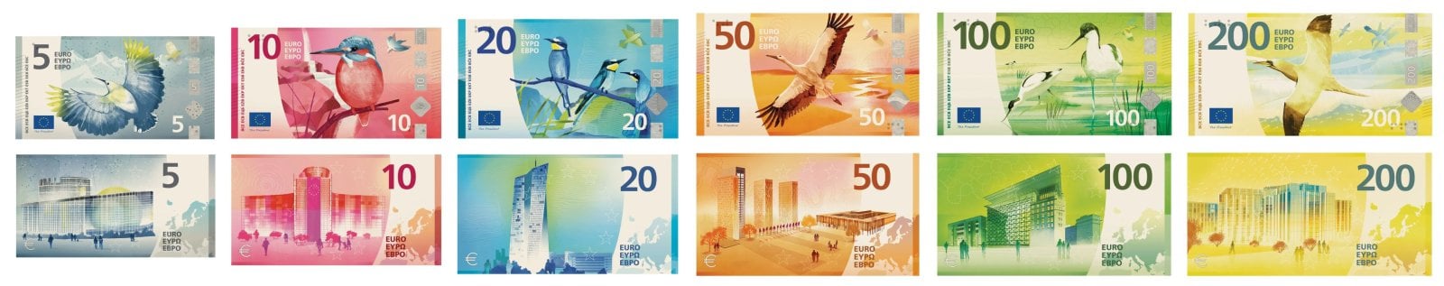 Nová podoba eurobankovek