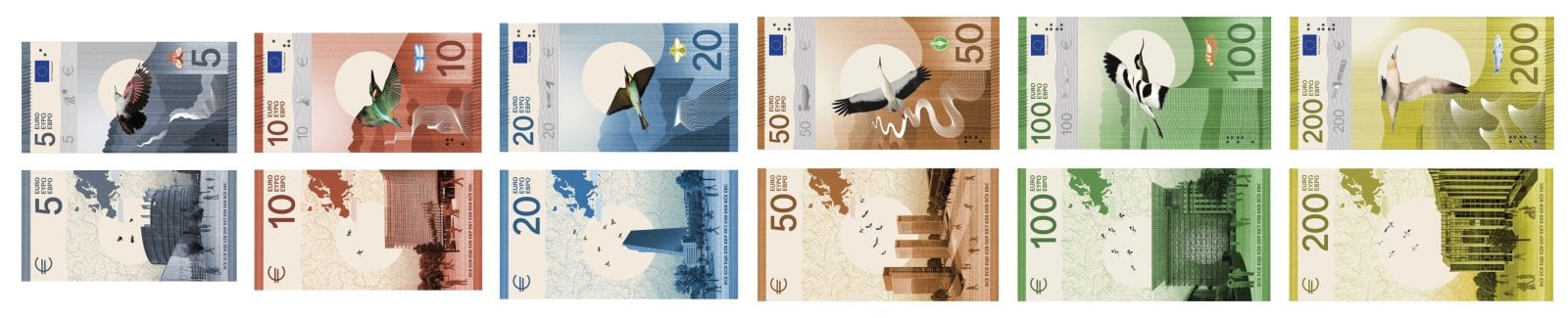 Nová podoba eurobankovek