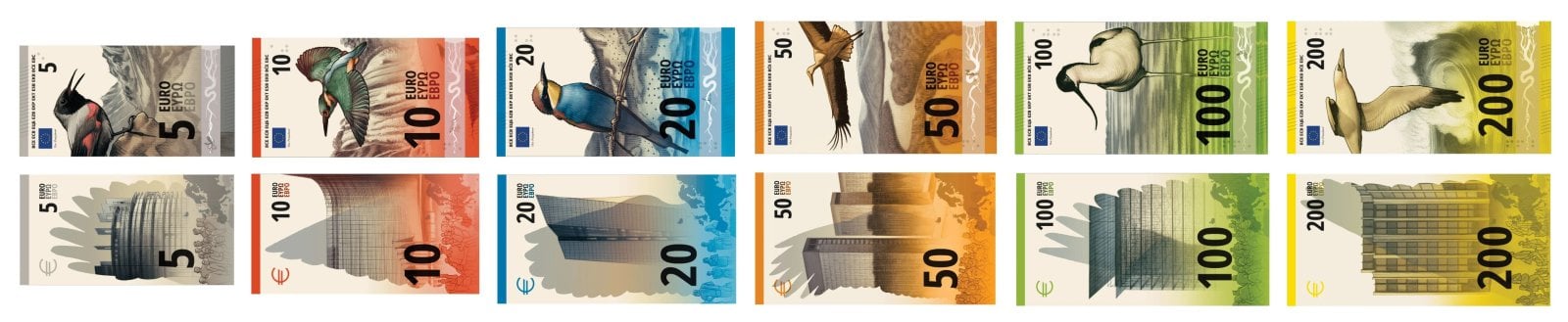 Nová podoba eurobankovek