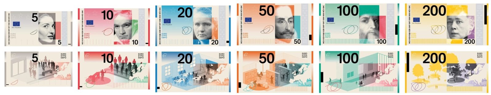 Nová podoba eurobankovek
