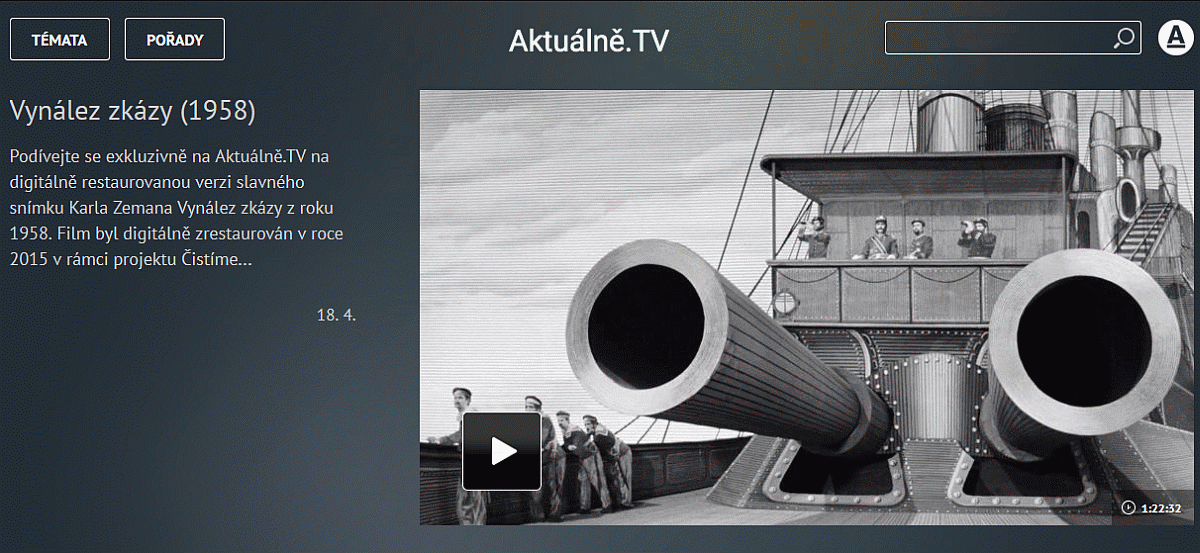 Vynález zkázy zdarma na Aktualne.TV