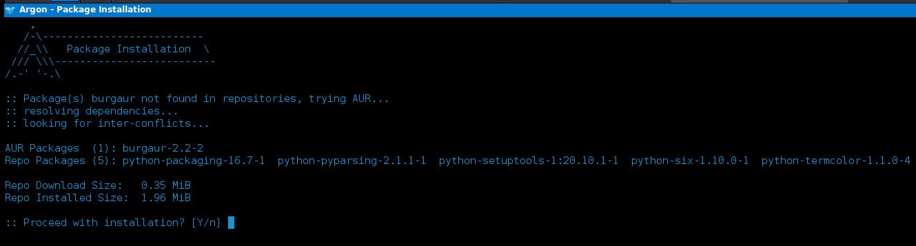 Arch: správci balíčků cower/pacaur/argon/burgaur