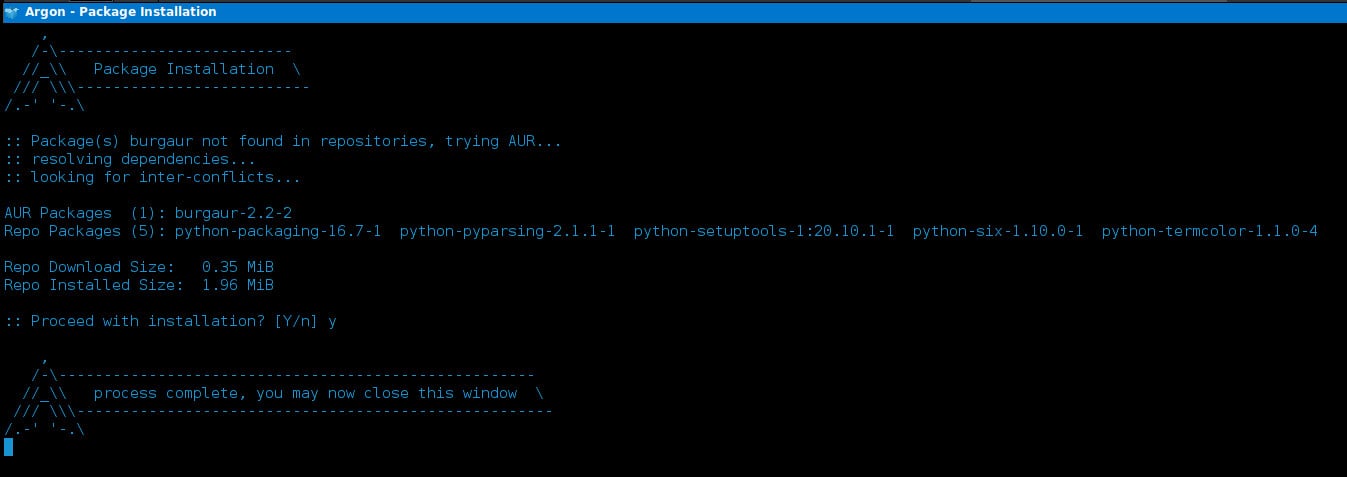 Arch: správci balíčků cower/pacaur/argon/burgaur