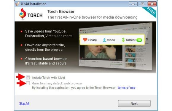 Ilivid s Torch Browser