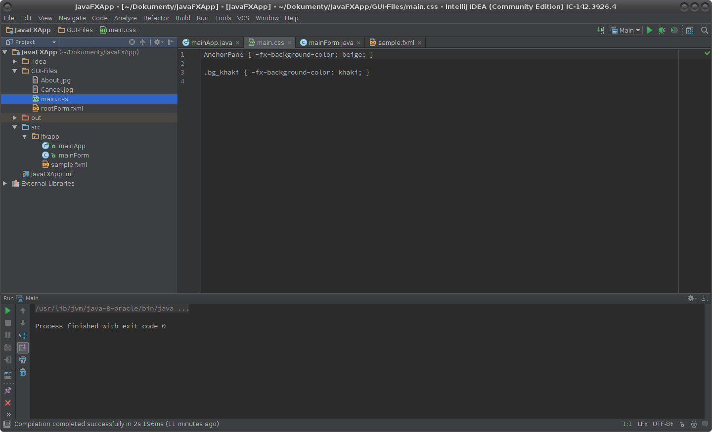 Vytvoření a úprava nového projektu