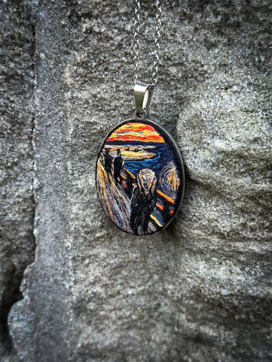 Šperk - přívěsek Výkřik od Krinolína Art