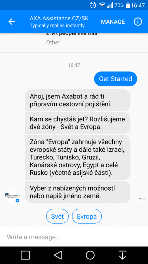 Můžete napsat odpověď, nebo vybrat jednu z připravených možností, pokud splňuje vaše požadavky