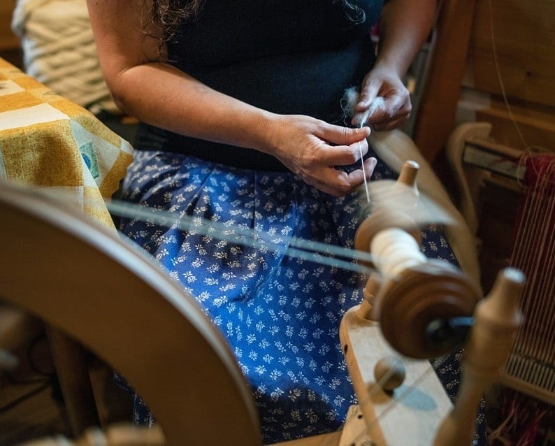 Viera Kranz z Jadoli při práci