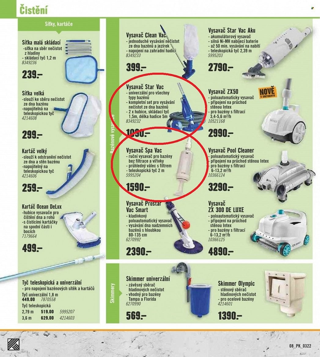 Letáky Hornbach 2021 a 2022 bazény a příslušenství