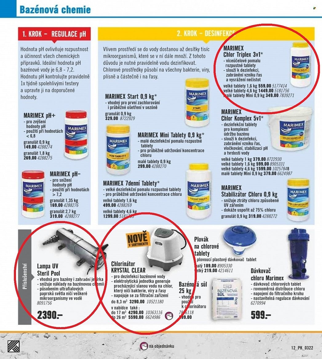 Letáky Hornbach 2021 a 2022 bazény a příslušenství