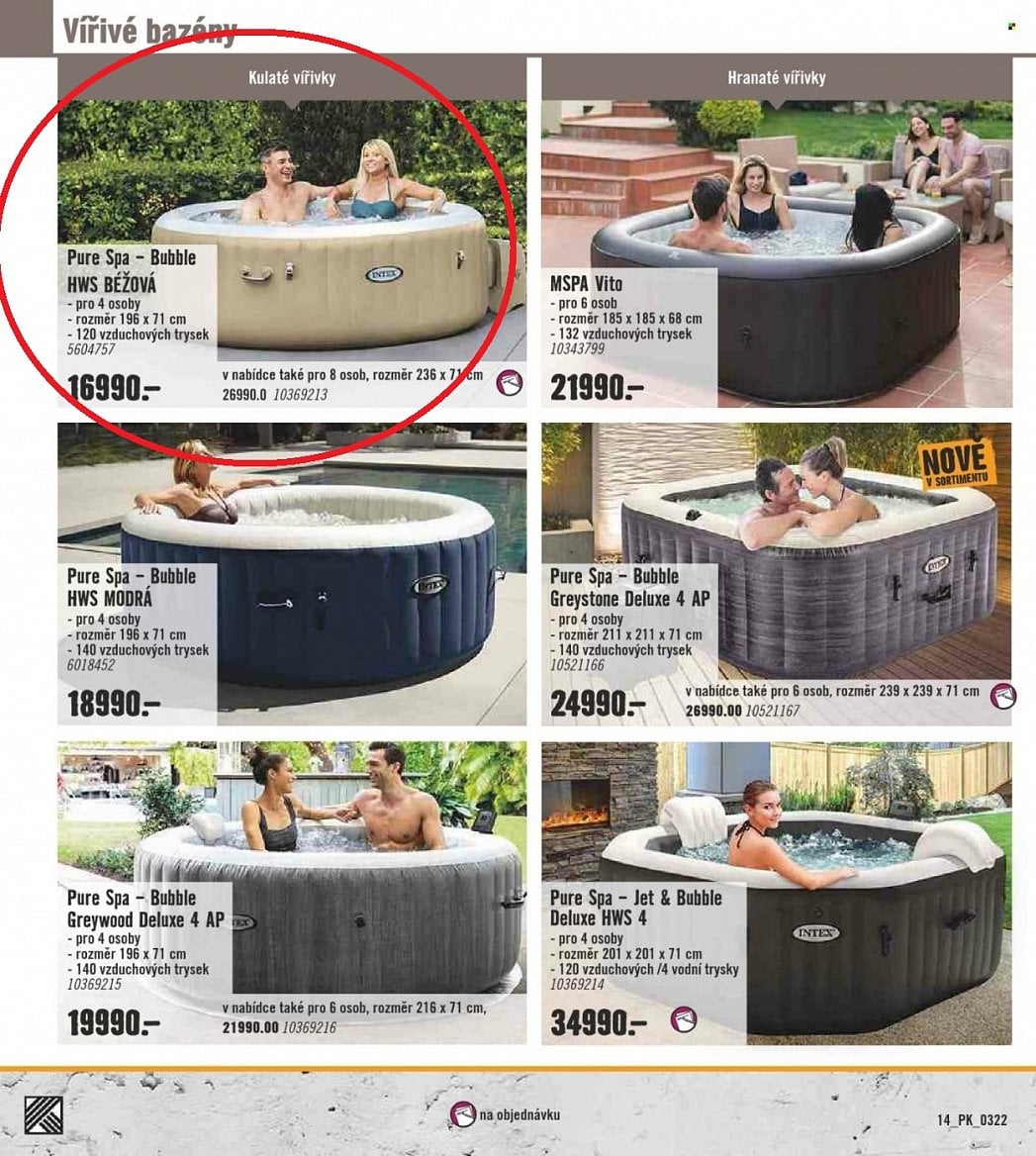 Letáky Hornbach 2021 a 2022 bazény a příslušenství