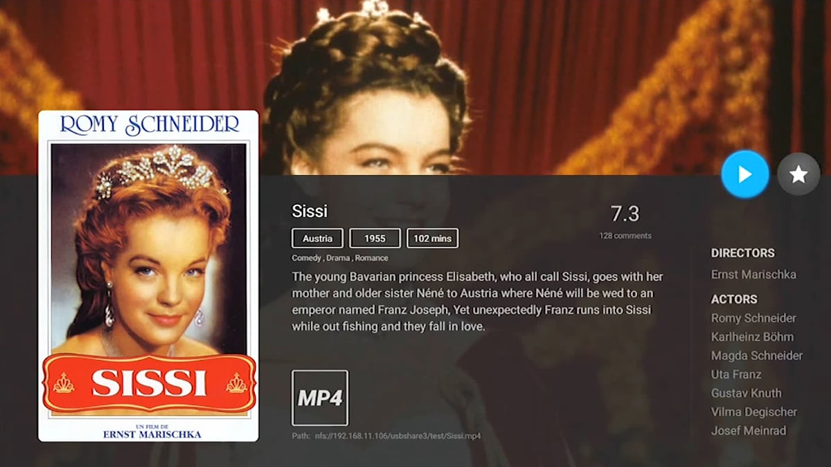 Zidoo X20 Pro - Třídění (sekce Filter) a vyhledávání