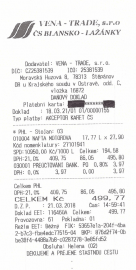 Čerpací stanice VENA - TRADE, s.r.o. nadále účtuje poplatek za platbu kartou i pro soukromé karty.