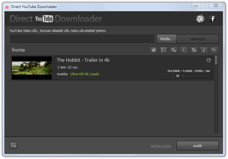 Snadné stahování videí s aplikací Direct YouTube Downloader