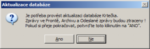 Aktualizace databáze