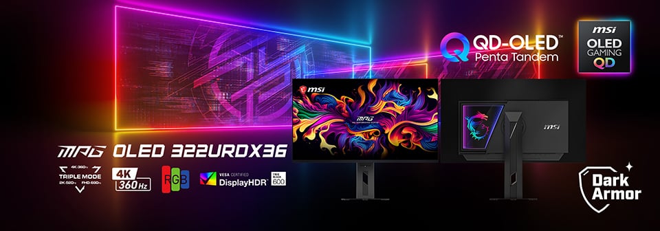 Triple-mode monitor MSI MPG OLED 322URDX36