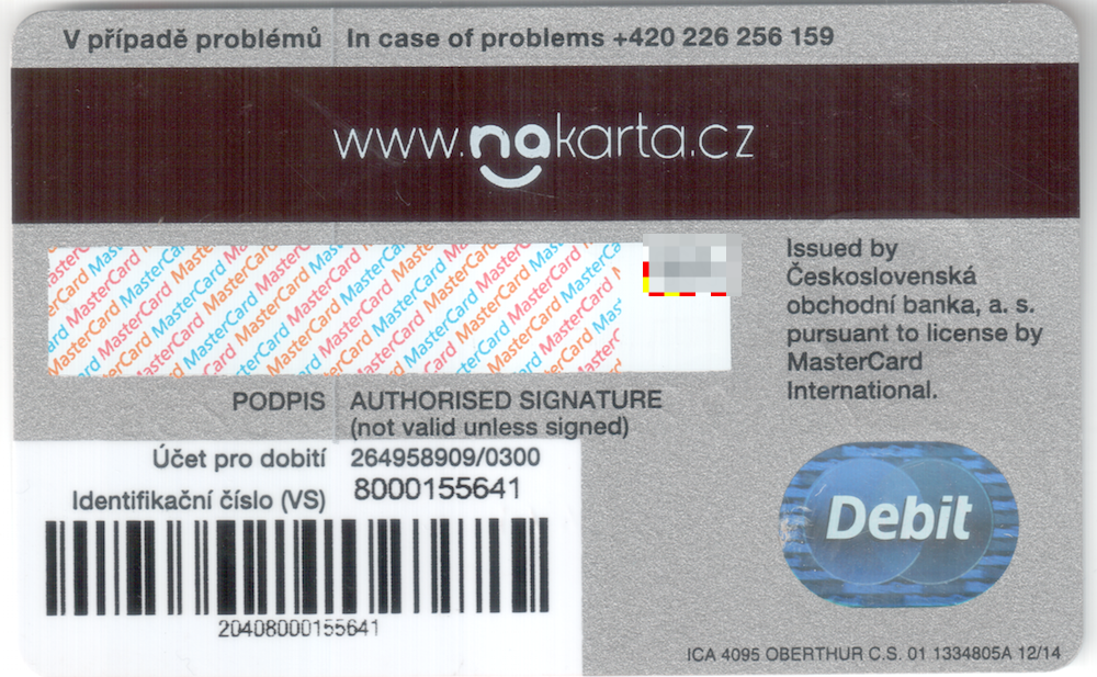 Předplacená karta MasterCard Unembossed vydávaná k aplikaci Napka.