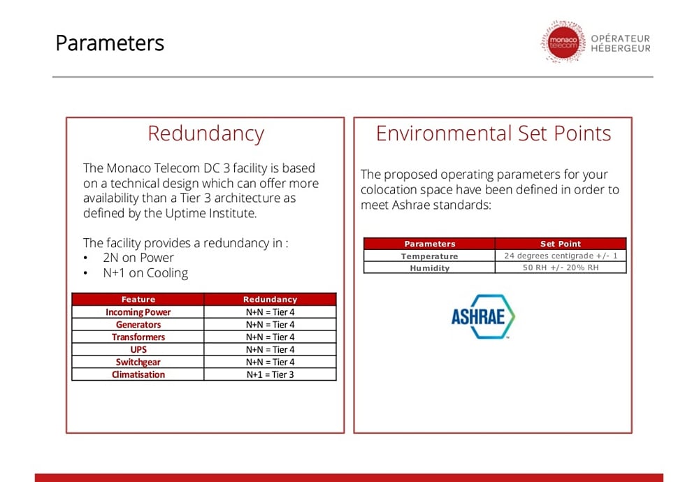 Prezentace – datové centrum (Monaco Telecom)