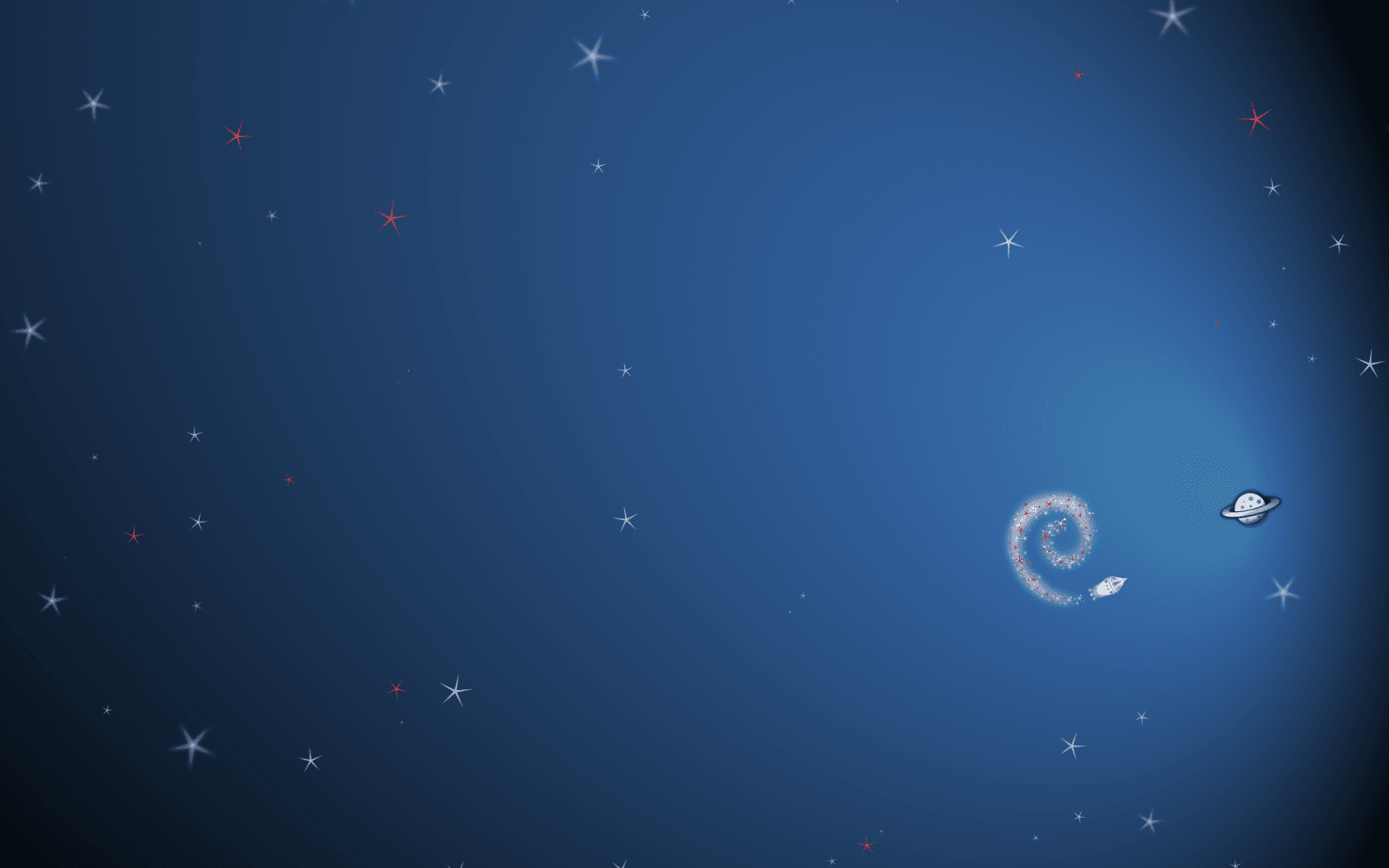 Vzhled Debian 6 Squeeze „Spacefun“