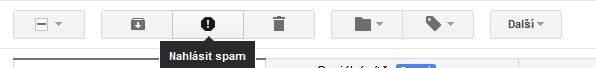 Nahlášení spamu v Gmailu