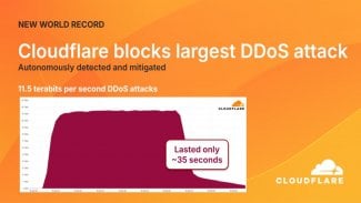 Rekordní útok DDoS na síť Cloudflare