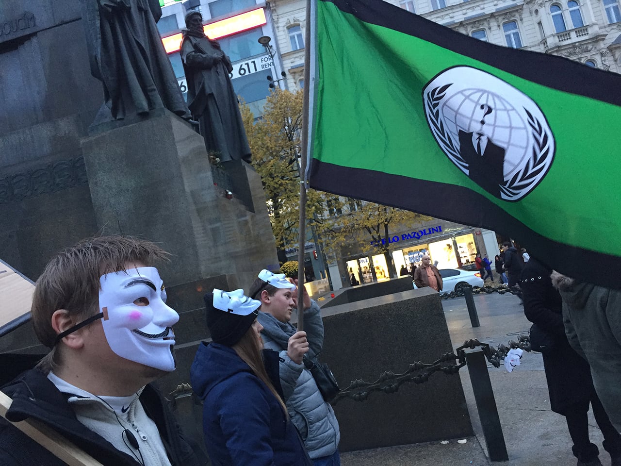Million Mask March 2016, Praha