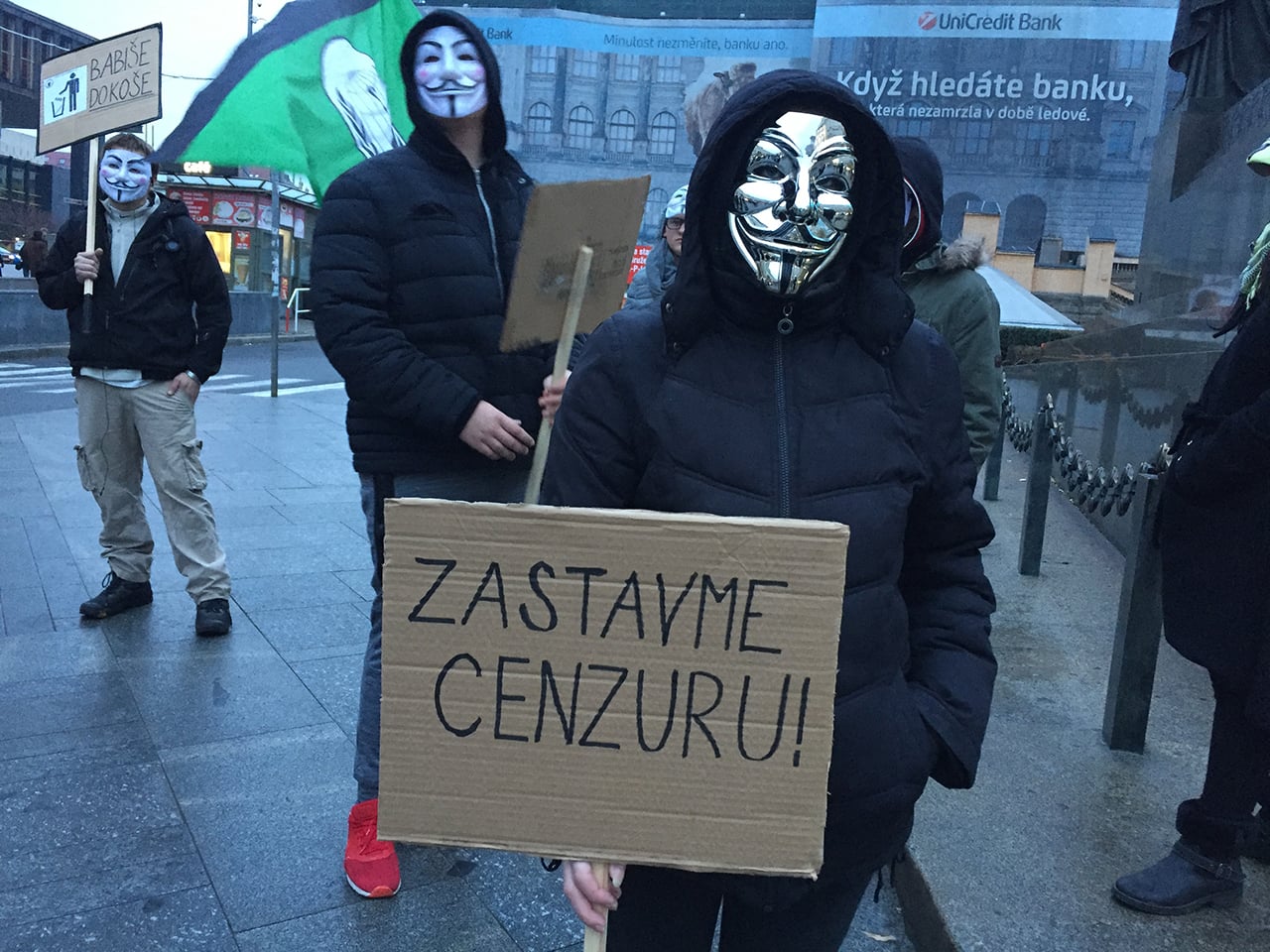 Million Mask March 2016, Praha