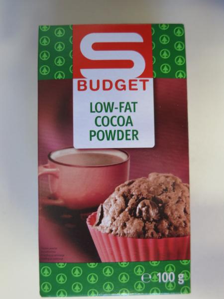 S BUDGET LOW-FAT COCOA POWDER KAKAOVÝ PRÁŠEK