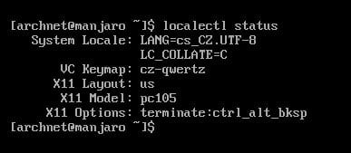 Manjaro: aktualizace, lokalizace konzole, nastavení shellu