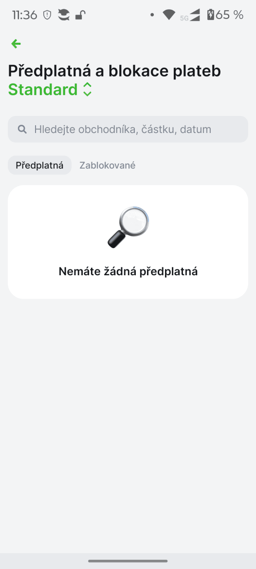 MONETA Bank umí zobrazit a blokovat různá předplatná navázané na platební karty. (01. 07. 2026)